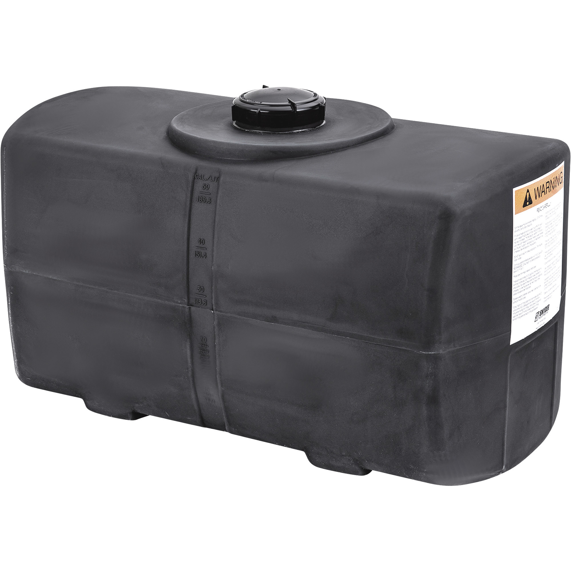Snyder Industries Square-Ended Poly Sprayer Tank, 50-Gallon Capacity, Model# 177133
